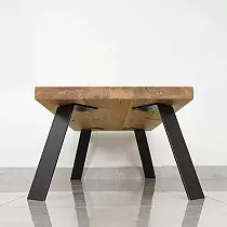 Ploché tyčové ocelové stolové nohy (31 cm nebo 73 cm) - typ L (4 ks)