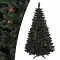 Classic artificial Christmas tree with cones (PVC)