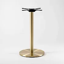 Central table base, central table leg made of brass, base 41cm, height 72cm
