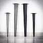 Metalen poten Retro-stijl, gemaakt van staal, twee hoogte-opties 51cm of 71cm, 4 stuks in set