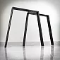 Kovové stolové nohy PI z oceli, rozměry 75x72cm, 2 ks. soubor
