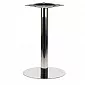 Pulēta nerūsējošā tērauda galda pamatne, pamatnes diametrs 44,5 cm, augstums 72,5 cm