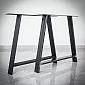 Ocelové stolové nohy A-typ, výška 71 cm, šířka 80 cm, sada 2 ks