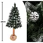 Artificial spruce with snow effect and cones on the trunk, 180 cm