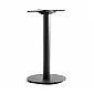 Base tavolo in acciaio, altezza 72 cm, piastra inferiore diametro 40,5 cm, peso 15 kg, per piani tavolo fino a P 80 cm