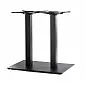Base de mesa dupla em metal para grandes superfícies até 1400x800 mm, com colunas quadradas, diferentes alturas 60 cm, 72 cm, 106 cm