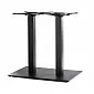Duebel Metall Dëschbasis fir grouss Flächen bis 1400x800 mm, mat quadrateschen Sailen, verschidden Héichten 60 cm, 72 cm, 106 cm