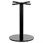 Base central de mesa de comedor hecha de acero, altura 72,5 cm, diámetro de la placa inferior 49,5 cm, peso 13,8 kg