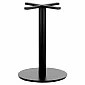Spisebordsunderstell av stål, høyde 72,5 cm, bunnplatediameter 49,5 cm, vekt 13,8 kg
