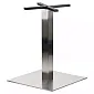 Pota de taula d'acer inoxidable, alçada 72,5 cm, dimensions de la placa inferior 55x55 cm, per a superfícies de fins a 90x90 cm