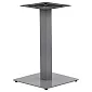 Base de mesa metálica fabricada en acero, color gris, medidas pie: 45 x 45 cm, alto 72,5 cm, peso 16,8 kg, para superficies hasta 70x70 cm
