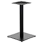 Pie de mesa de metal negro de acero, 45x45 cm, altura 73 cm, para superficies de hasta 70x70 cm