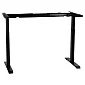Châssis de table en métal avec réglage électrique de la hauteur, couleur noire, deux moteurs, hauteur 70,5-118 cm, longueur 119-172 cm