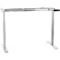 Estructura de taula metàl·lica amb ajust d'altura elèctric, color blanc, dos motors, altura 70,5-118 cm, longitud 119-172 cm
