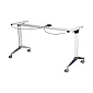 Base del tavolo in alluminio con funzione pieghevole da tavolo, lunghezza 146 cm, larghezza 59 cm, altezza 72,5 cm per un comodo stoccaggio