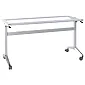 Steel folding table frame on wheels, 155x58x72.5 cm – space-saving, easy-tilt, mobile frame for conference, school & banquet tables