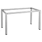 Metal table frame with square legs, size 136x76 cm, height 72.5 cm, various frame colors