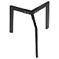 Kompaktne kokkupandav metallist lauaraam, must värv, kõrgus 42 cm, läbimõõt 55 cm