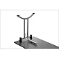 Table pliante en métal avec structure en acier, hauteur 72,5 cm, profondeur 59 cm
