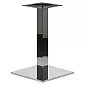 Stainless steel table base, dimensions 45x45 cm, height 71.5 cm