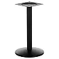 Metal central table base made of steel, height 72.5 cm, base diameter 42.5 cm, black color