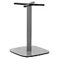 Keskipöytäjalka metallia, harmaa, pohjan mitat 50x50 cm, korkeus 73 cm, paino noin 16 kg