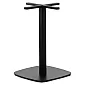 Центральная ножка стола из металла, черного цвета, размеры основания 55х55 см, высота 73 см.
