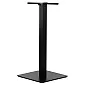 Центральная ножка стола из металла, черного цвета, размеры основания 55х55 см, высота 110 см.