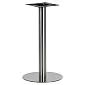 Stainless steel central table base, brushed, base diameter 39.5 cm, height 72.5 cm