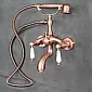 Pirinçten yapılmış lüks banyo bataryası, duvara monte, yükseklik 31 cm, musluk uzunluğu 11 cm