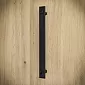 Grouss schwaarz Stahl Dierhandtak, Set vun 2 Stéck, Längt 35,6 cm