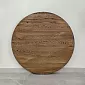 Oak round table top with bronze colored oil, thickness 4 cm, diameters 60 cm, 80 cm, 100 cm