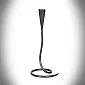 Medieval Castle-Inspired Forged Candlestick - impressive height 32 cm, width 13 cm, weight 300 grams