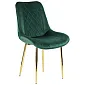 Restaurant chairs, 6020, green, gilded frame, set of 4 chairs