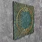 Abstrakti 3D-metalliseinätaide, kuva 