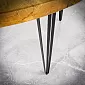 Decorative metal table legs made of flat iron, 3 rods, black or with steel effect, height 20, 40 or 73 cm, set of 4 legs
