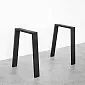 Metal furniture legs for coffee table or bench, classic style Small PI Light, size 40x45cm, set of 2 pcs.