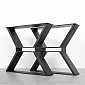 Pieds de meuble en métal Prestige pour table basse ou banc, taille 40x45cm, 2 pcs.