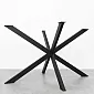 Estructura de mesa metálica 3D desmontable Spider fabricada en acero, color negro, altura 71 cms, dimensiones 120x80 cms