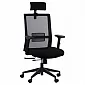 Büro Stull, Computer Stull Schwenk, justierbar Stull mat Mesh Réck, Riverton M / H, schwaarz Faarf