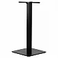 Centrālā galda kāja no metāla, melnā krāsā, pamatnes dimensijas 50x50 cm, augstums 110 cm
