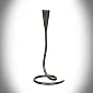 Candelabro forjado, altura 27 cm, ancho 12 cm