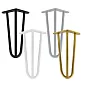 Picioare mese tip ac din trei tije de Ø10mm, inaltime 30 cm - set 4 picioare, culori: negru, alb, gri, auriu