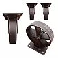 Steel decorative furniture casters with diameter 115 mm, total height 130 mm, set of 4 wheels
