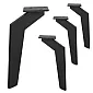 Potes de mobles metàl·liques Boomerang 17x14cm de ferro pla (4 unitats)