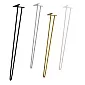 Gambe da tavolo decorative in metallo Barra Ø12, altezza 95 cm - set di 4 gambe, colore nero, bianco, grigio o oro