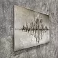 3D seinakunsti linn vee peegelduses, suurus 120x80 cm