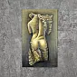 Arte de pared 3D de metal, arte abstracto, mujer desnuda de espaldas, dimensiones 60x100 cm