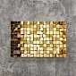 3D Metallbild, Goldenes Mosaik 2, 110x70 cm