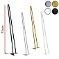 Haarspeld metalen tafelpoten van 2 staven, diameter 12 mm, hoogte 71 cm - set van 4 poten